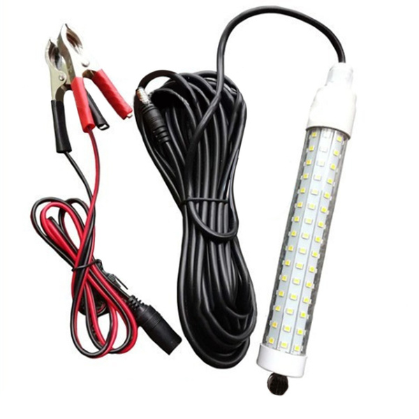 12V LED Green Light Underwater Fishing Light Night Attracting Fish ...