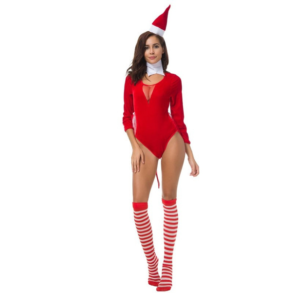 sexy santa leotard