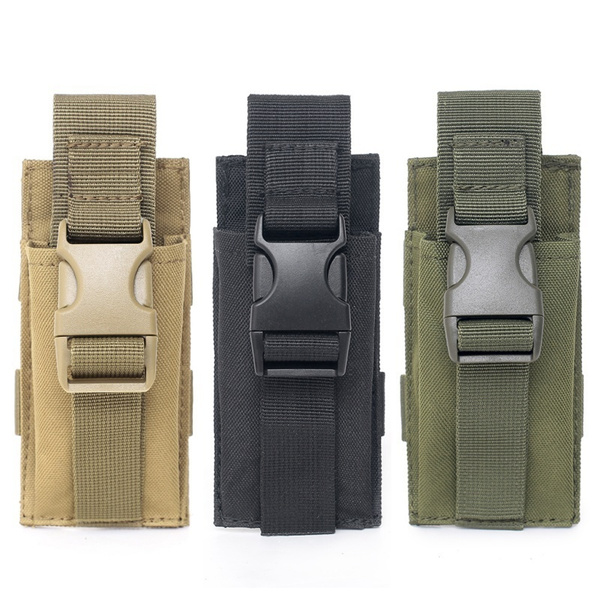 Étui Tactique Réglable Pour Talkie-Walkie - Système Molle En Nylon 600D Camouflage Item 12476280