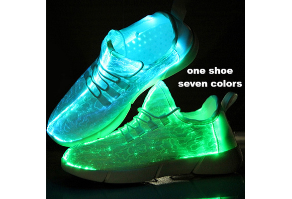 RayZing New Fiber Optic Shoes for Men and Women USB Rechargeable Glowing Sneakers Man Casual Shoes