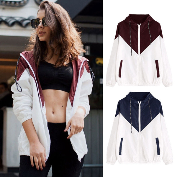 Ladies windbreaker outlet jacket