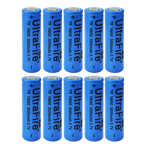 krænkelse Tal højt koncert Ultrafire 3000mah 3.7V 18650 Rechargeable Li-ion Flat Top Battery Flat Head  Batteries Cell Bat For Vape Mods SMOK | Wish