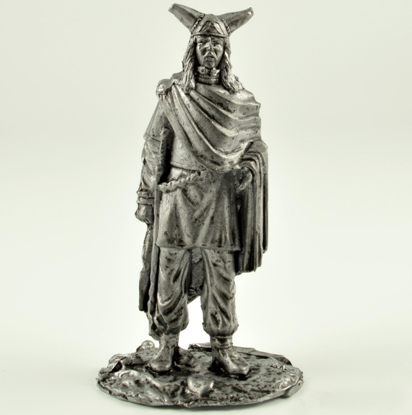 Tin toy soldiers 54mm miniature figurine metal sculpture 10 century Viking