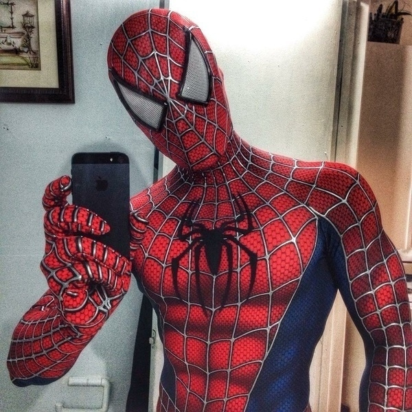 Spider-Man Costume Amazing Spider-man 2 Printing Superhero Costume