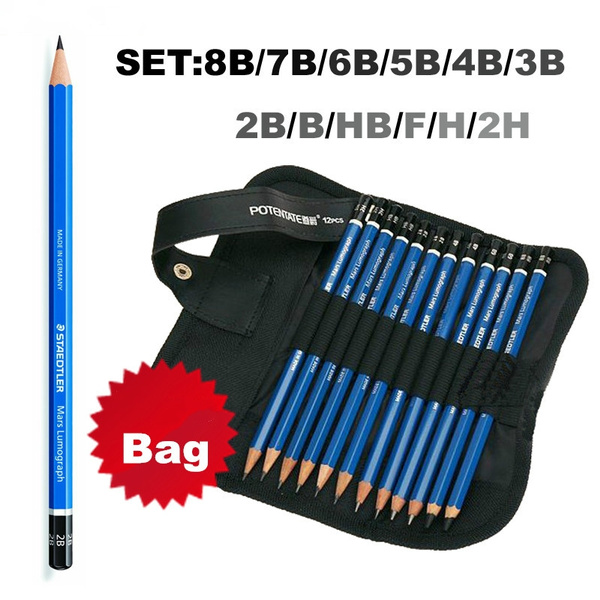 HB Pack of 12 Staedtler Lumograph Pencil 