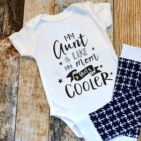 Baby clothes with aunt clearance sayings