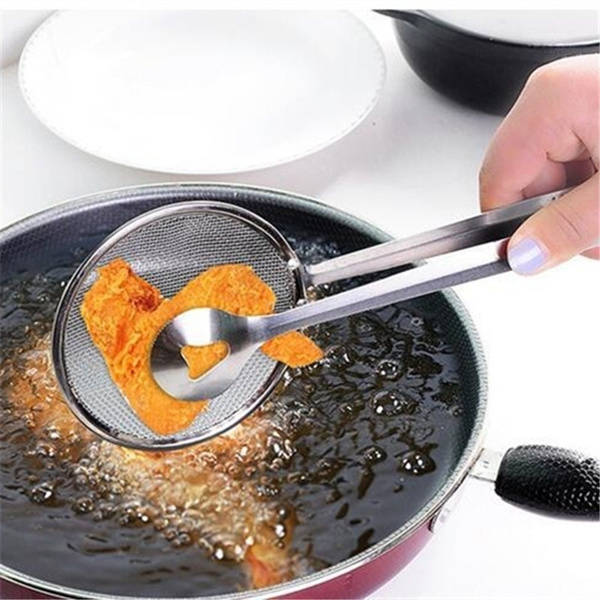 Multi-functional Stainless Steel Colander Oil-Frying Filter Fried Food ClipTS 