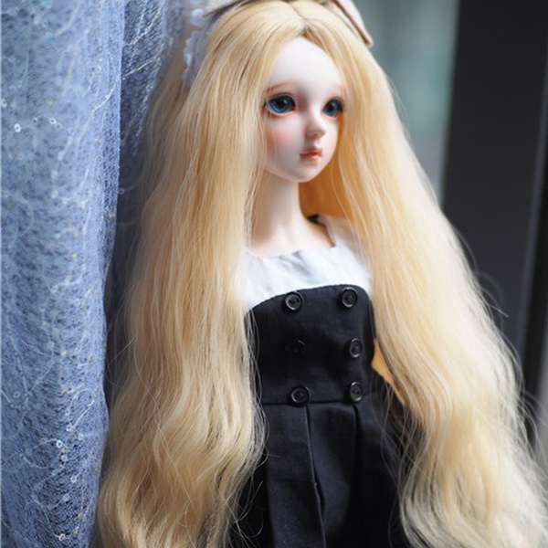 1 3 1 4 1 6 Charm Blonde SD BJD Dollfie Doll Wig Toy Long Corn