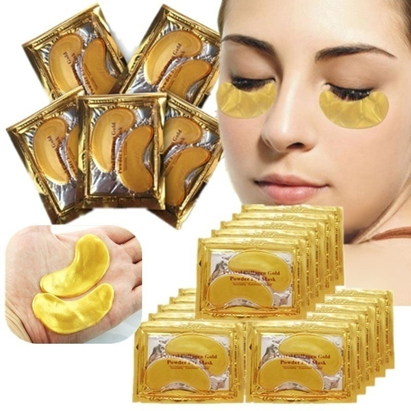 5 Pack Eye Mask Golden Crystal Collagen Eye Mask Anti Dark Circle Moisturizing Anti Aging 6505