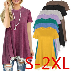 blouse, Summer, Cotton, Plus Size