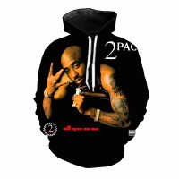 Wish Reseñas de clientes: Sudadera con capucha Hip Hop 3D para hombre  Sudadera con estampado de personaje Tupac 2Pac Sudaderas con capucha de  manga larga Sudadera negra S-5XL