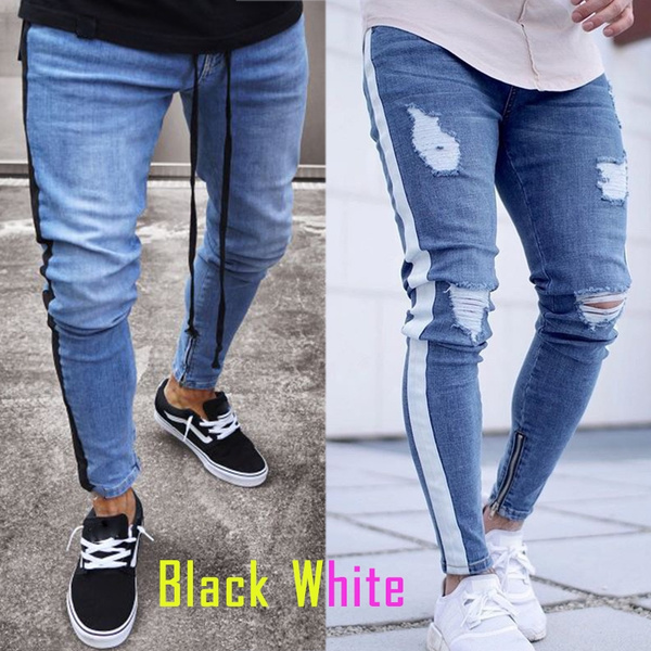 Men's mix and match fashion jeans with 