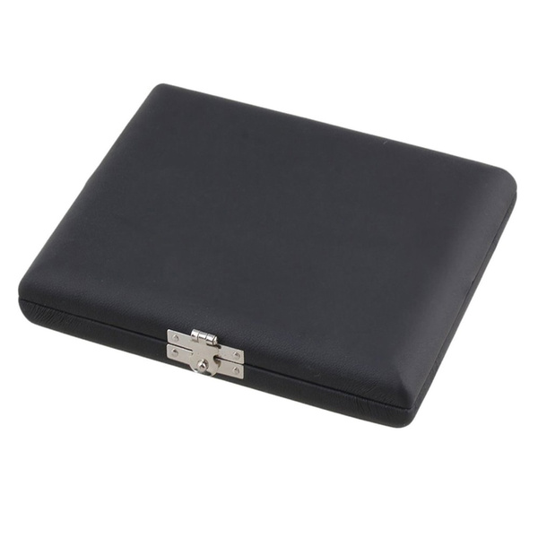 Black PU Leather Oboe Reed Case Holder for 12 Reeds Wish