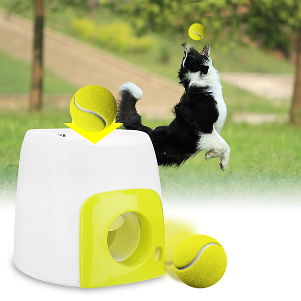 Pet Toys Interactive Ball Launcher Tennis Ball Throwing Machine for Dog Training 