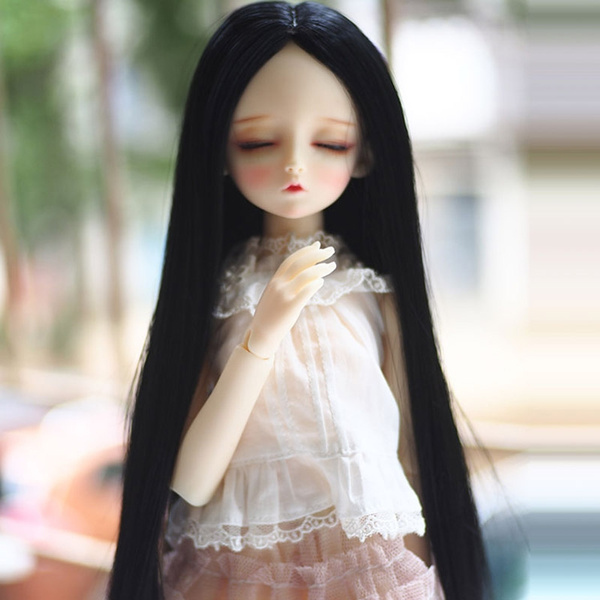 New long straight hair Wig For 1/3 1/4 1/6 BJD Doll 