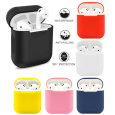 12Colors Silicone AirPods Headset  Protective Case Airpods Protective Sleeve ShockProof Box Cover for Wireless Bluetooth Earphones