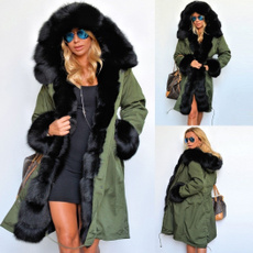 trench, Fashion, fur, Winter
