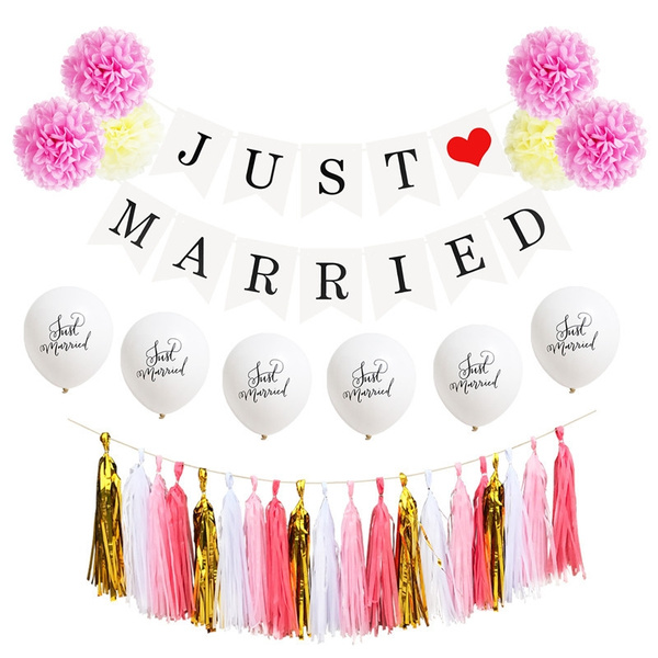 Paper Tassels Garlands  and Pom Poms Bunting Party Wedding Decoration pompoms 