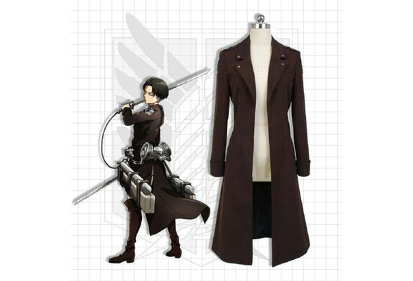 Anime oriental winter fox fur trim layered look harness parka coat JJ4020 -  Shop jillpunk Men's Coats & Jackets - Pinkoi