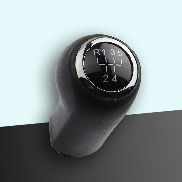 Shift button + shift cuff black 5-speed for Opel Corsa D from 2005-2012