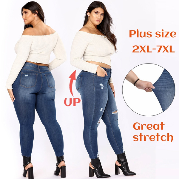 plus size stretch jeans