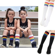 rainbowstriped, Cotton Socks, babysock, rainbow