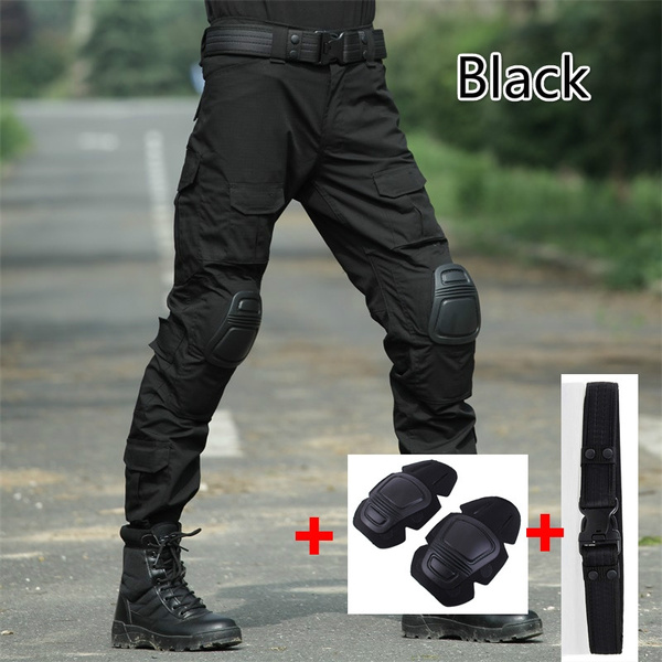 black military combat pants