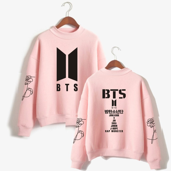 Pink 2024 bts hoodie