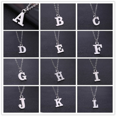 Valentines Gifts, Jewelry, alphabet, letternecklace