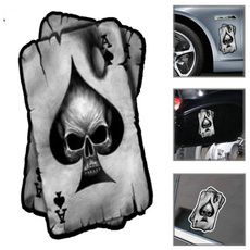 Car Sticker, Poker, skull, Waterproof