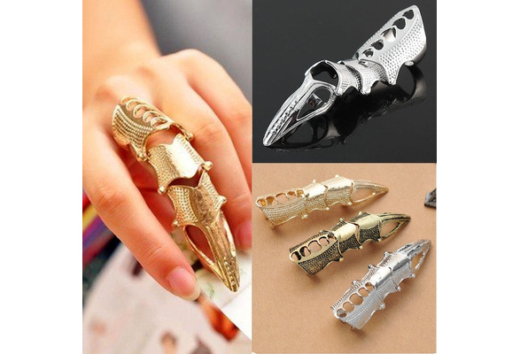 Cool Pointed Long Joint Punk Rings Joint Armor Knuckle Full Finger