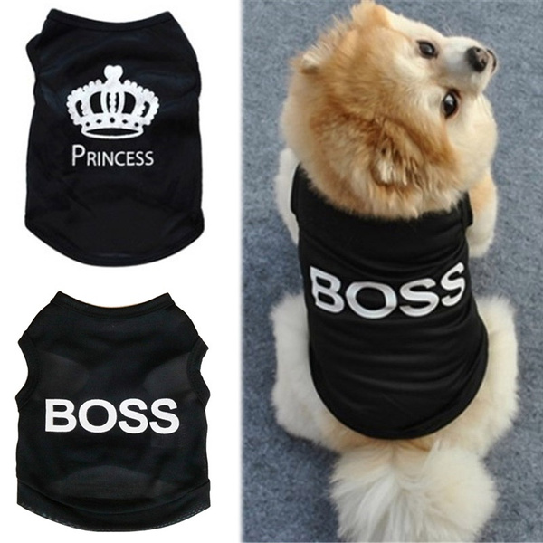 Size: L HuntGold New Cute Pet Dog Princess T-shirt Clothes Vest Summer Coat Puppy Costumes Outfit