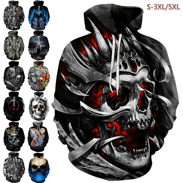 cool skull hoodies
