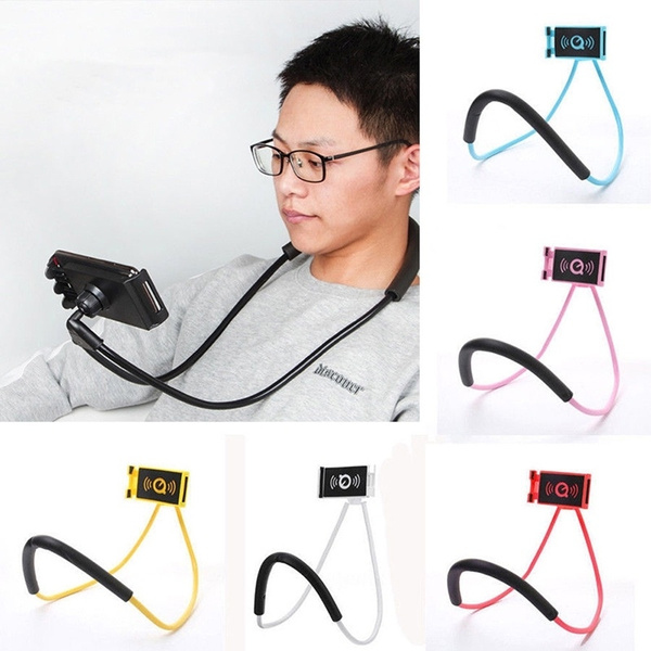 Flexible Hands Free Phone Cell Phone Holder Mount Universal Neck ...