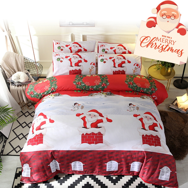 red christmas duvet