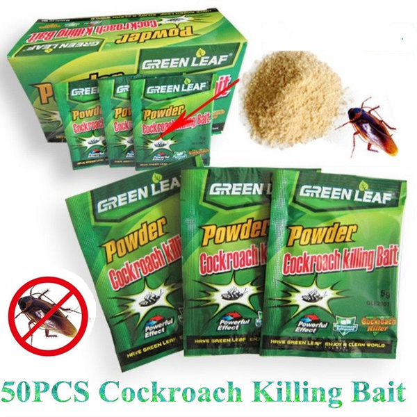 50PCS Roach Killer Insecticide Pesticide Cockroach Killing Effective Powder Bait 