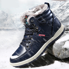 casual shoes, mensnowshoe, Winter, leather