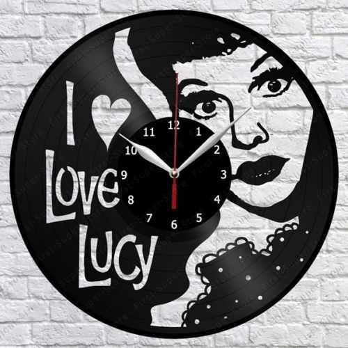 I Love Lucy Vinyl Record Wall Clock Fan Art Home Decor Vintage Wall Art The Best Gifts For Woman Wish