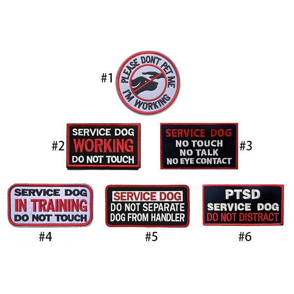 Embroidered Patches Dog, Service Dog Working, Service Dog Patches