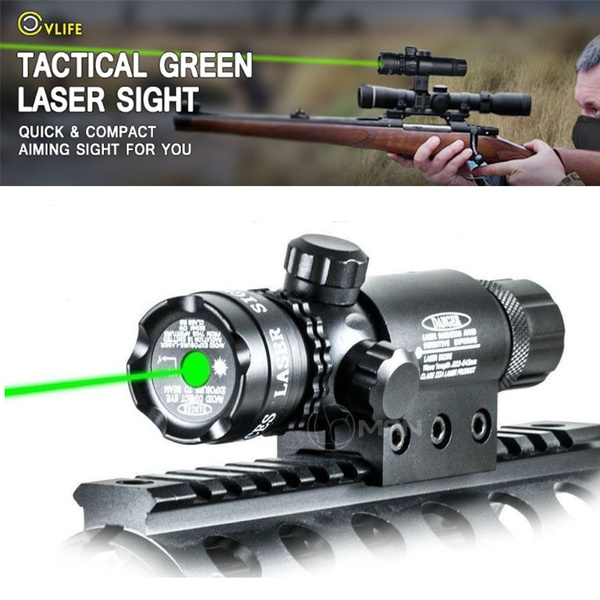 CVLIFE 532nm Tactical Green Laser Sight Outside Adjusted for Hunting Rifle 