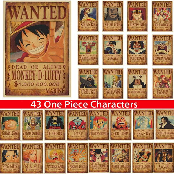 Sticker One Piece Bartholomew Kuma Wanted