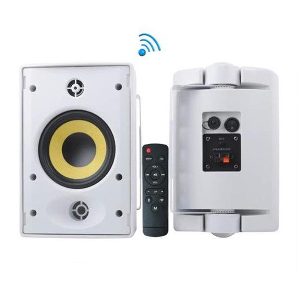 Pyle PODWIFIB64 Waterproof Rated Wall Mount Speakers Indoor & Outdoor