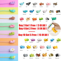 46 Style Cute Animal Bite Phone Cable Accessories Creative USB Charging ...