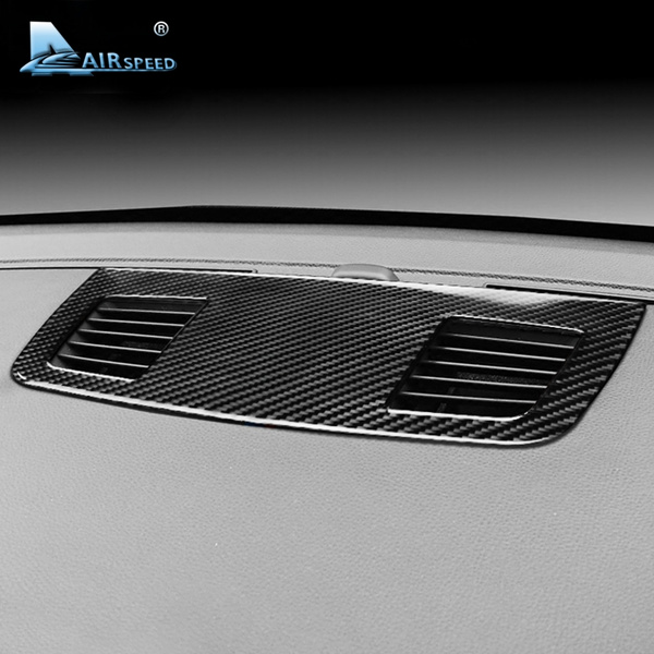 Carbon Fiber Dashboard Upside Air Outlet Frame Trim For BMW 3 Series E90 E92 