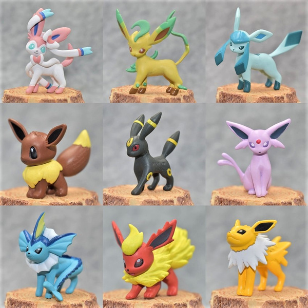 Pokemon Eevee Family Figure Toys Model Collection Eevee Action