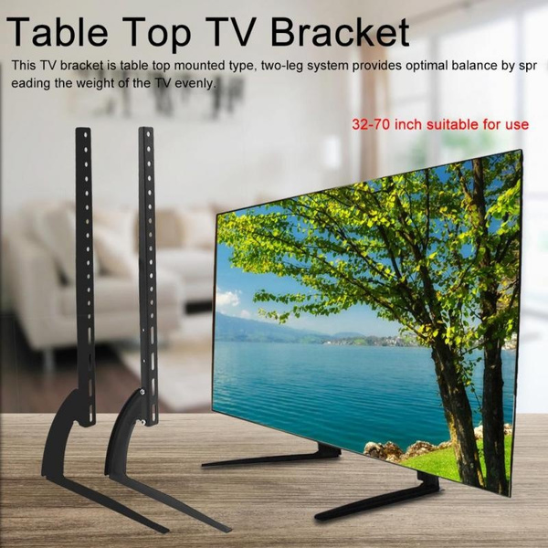 Universal LCD Flat Screen TV Table Top Stand Base Pedestal Mount Wish