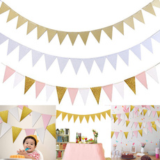 flagbanner, Triangles, Home Decor, Garland