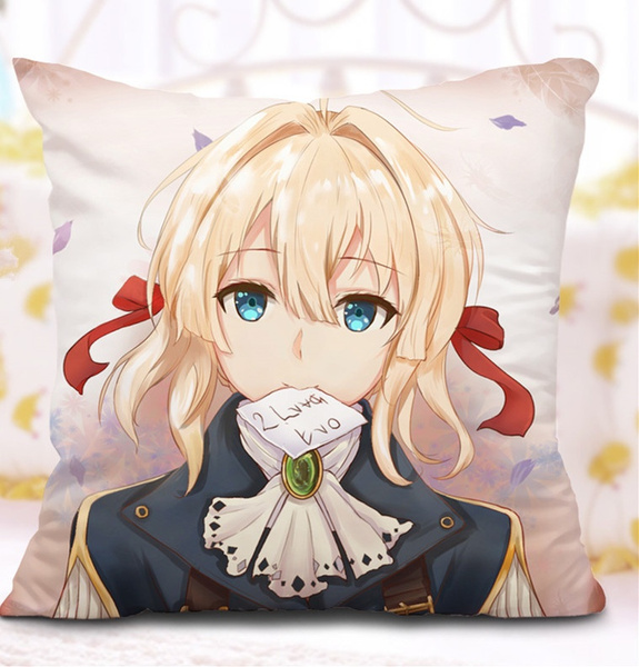 Details about  / Bed Cushion Throw Pillow Case 35X55CM Violet Evergarden Anime Pillow Cover