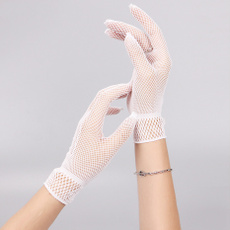 Fashion, Lace, Fish Net, Gloves