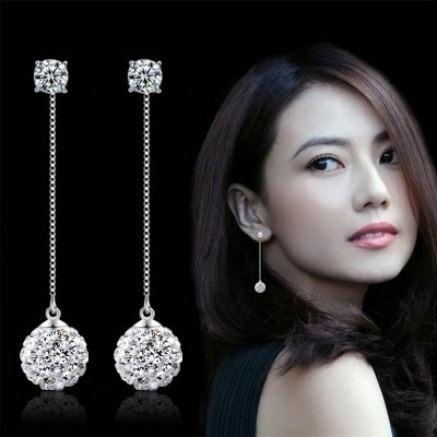 elegant diamond earrings